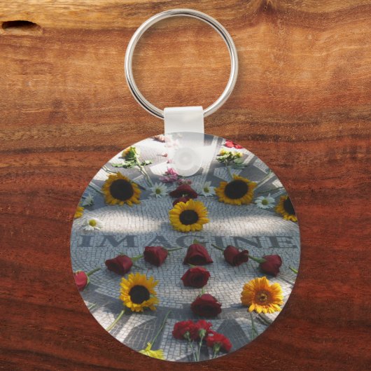 IMAGINE Mosaic, Strawberry Fields, NY - Sleutelhanger (Voorkant)