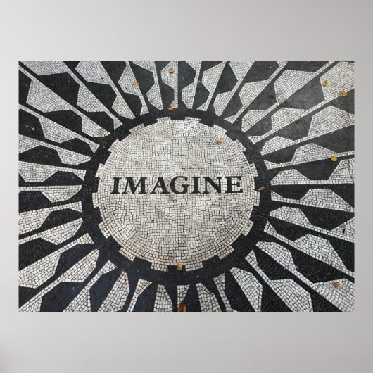"IMAGINE"-mozaïek Poster (Voorkant)