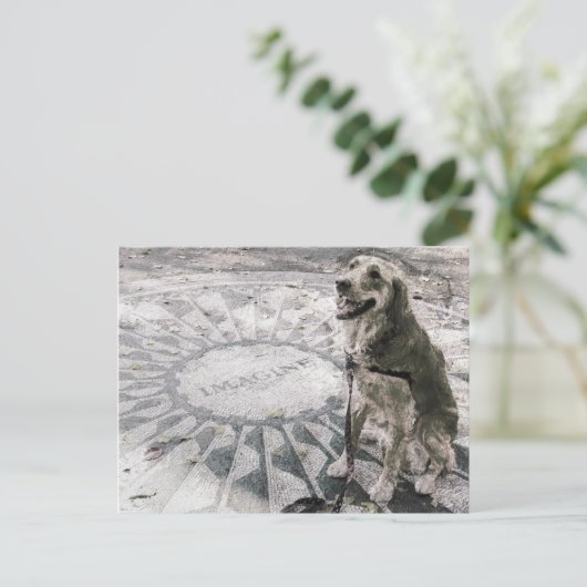 "Imagine" ook bekend als "Golden in aardbeivelden" Briefkaart (Staand voorkant)