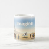 Imagine Peace Beyond Broken Walls Kunstmok Koffiemok (Center)