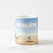 Imagine Peace Beyond Broken Walls Kunstmok Koffiemok (Center)
