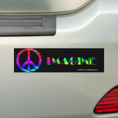 IMAGINE PEACE BUMPERSTICKER (Op auto)