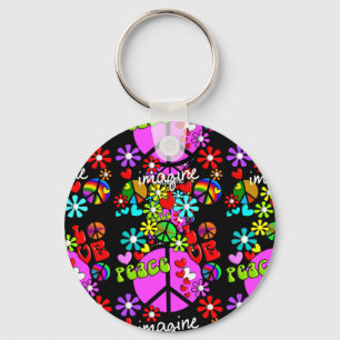 Imagine Peace Star Sleutelhanger