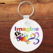 Imagine Rainbow Mermaid Sleutelhanger (Voorkant)