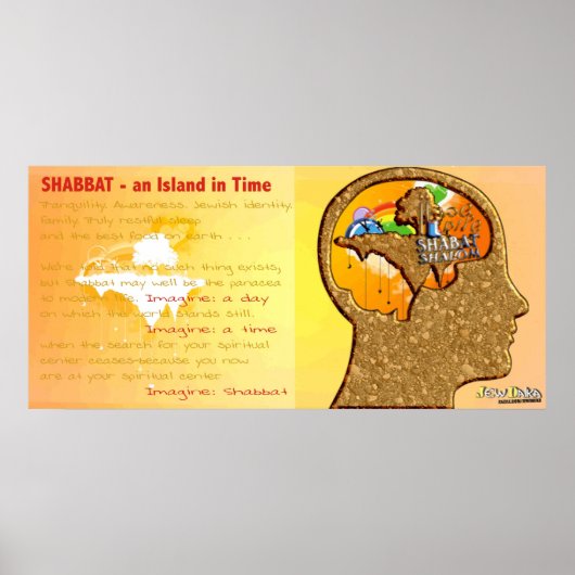 Imagine Shabbat Poster (Voorkant)