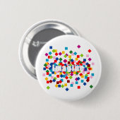 Imagine_squared bkgd(K) Ronde Button 5,7 Cm (Voorkant /achterkant)