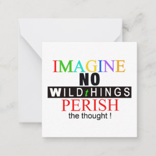 IMAGINE - Wildlife - Natuur - Conservatie Notitiekaartje