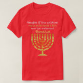 Imagine Your Cellphone Understand Hanukkah Candle T-shirt (Design voorkant)