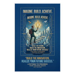 Imagineer Bouw Bereik Motivatieposter Perfect Poster