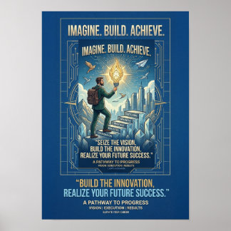 Imagineer Bouw Bereik Motivatieposter Poster