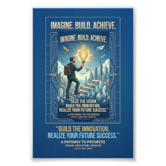 Imagineer Bouw Bereik Motiverende Poster