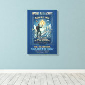 Imagineer Bouw Bereik Motiverende Poster Canvas Afdruk (Insitu (Houten vloer))