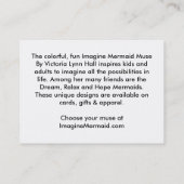 ImagineMermaid.com Imagine Mermaid Visitekaartjes (Achterkant)