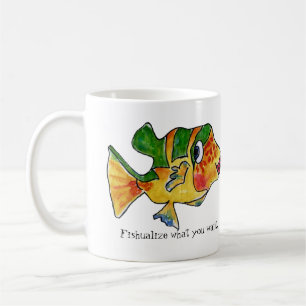 ImaginOCEAN Cartoon Box Fish Koffiemok