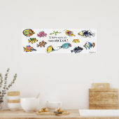 ImaginOCEAN Cartoon Fish Art Poster (Keuken)