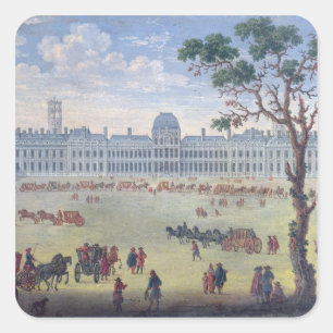 Imagisch Uitzicht van de Tuileries Vierkante Sticker