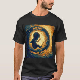 Imago Dei Afbeelding van God Baby in de baarmoeder T-shirt