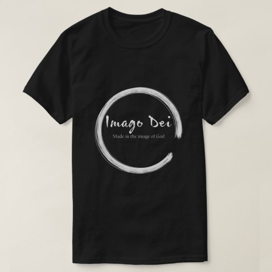 Imago Dei Made in het Afbeelding van God Latijn131 T-shirt (Design voorkant)