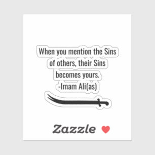 Imam ali citaten sticker