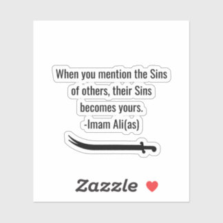 Imam ali citaten sticker