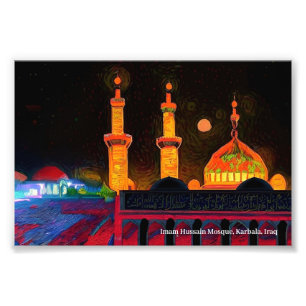 Imam Hussain Mosque, Karbala, Irak op een Poster