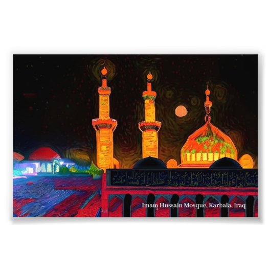 Imam Hussain Mosque, Karbala, Irak op een Poster (Voorkant)