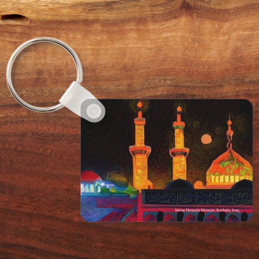 Imam Hussain Mosque, Karbala, Irak op een sleutelr Sleutelhanger (Achterkant)