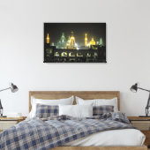 Imam Reza-heiligdomcomplex 's nachts, Mashhad, Canvas Afdruk (Insitu (Slaapkamer))