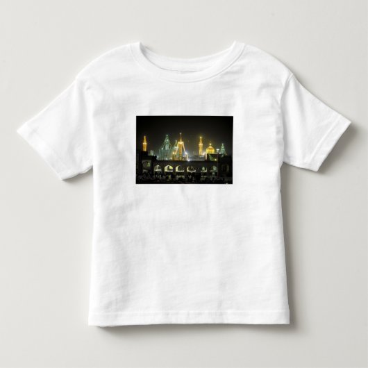 Imam Reza-heiligdomcomplex 's nachts, Mashhad, Kinder Shirts (Voorkant)