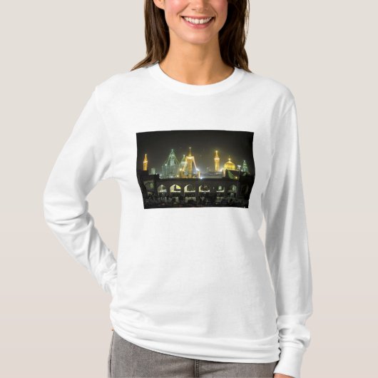 Imam Reza-heiligdomcomplex 's nachts, Mashhad, T-shirt (Voorkant)