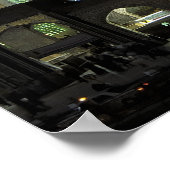 Imam Reza Shrine Complex 's nachts in Mashhad Poster (Hoek)