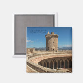 imán Castillo de Bellver en la isla de Mallorca Magneet (Voorkant / Achterkant)