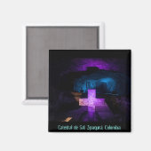 Imán, Catedral de Sal, Zipaquirá, Colombia. Magneet (Voorkant / Achterkant)