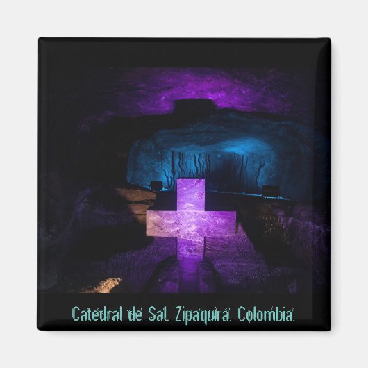 Imán, Catedral de Sal, Zipaquirá, Colombia. Magneet (Voorkant)