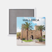 imán ciudad fortificada de Alcudia en Mallorca Magneet (Voorkant / Achterkant)