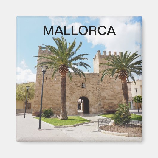 imán ciudad fortificada de Alcudia en Mallorca Magneet (Voorkant)