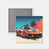 iman coche deportivo #5 magneet (Voorkant / Achterkant)