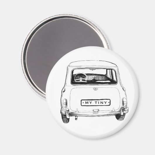 Imán Coche inglés clásico Magneet (Voorkant / Achterkant)