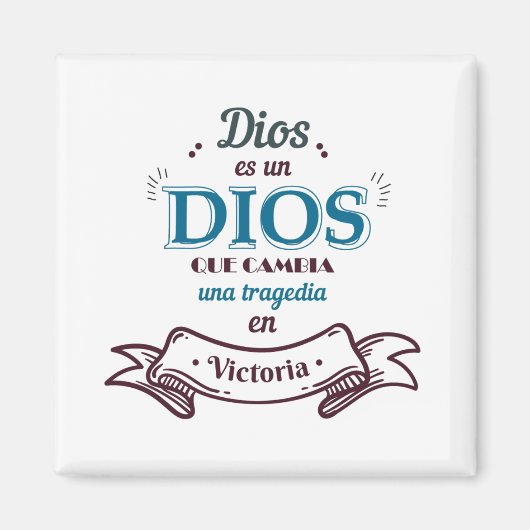 Imán Cuadrado Decorativo Magneet (Voorkant)