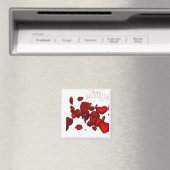 Imán 🧲 Cuadrado Happy Valentine’s Day Magneet (Insitu (Vaatwasser))