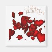 Imán 🧲 Cuadrado Happy Valentine’s Day Magneet (Voorkant)