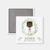 Imán cuadrado Primera Comunión JAMES Magneet (Voorkant / Achterkant)