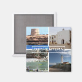 imán de Formentera en las Islas Baleares Magneet (Voorkant / Achterkant)