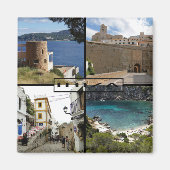 imán de la isla de Ibiza en las Islas Baleares Magneet (Voorkant)