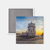 imán de la Torre Belem en Portugal Magneet (Voorkant / Achterkant)