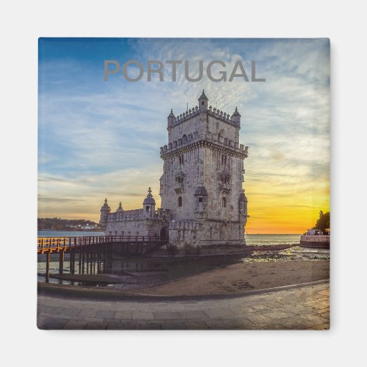 imán de la Torre Belem en Portugal Magneet (Voorkant)