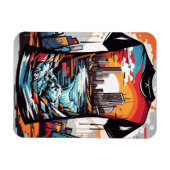 Imán flexible, Nueva York, graffiti Magneet (Horizontaal)