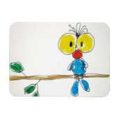 Iman flexible "Pajarito". Magneet (Horizontaal)