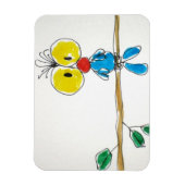 Iman flexible "Pajarito". Magneet (Verticaal)