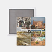 imán fotomontaje de la isla de Mallorca - Majorca Magneet (Voorkant / Achterkant)